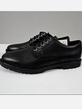 NEW Cole Haan Midland Oxford PlainToe Black Leather Water Resistant Mens Size 9